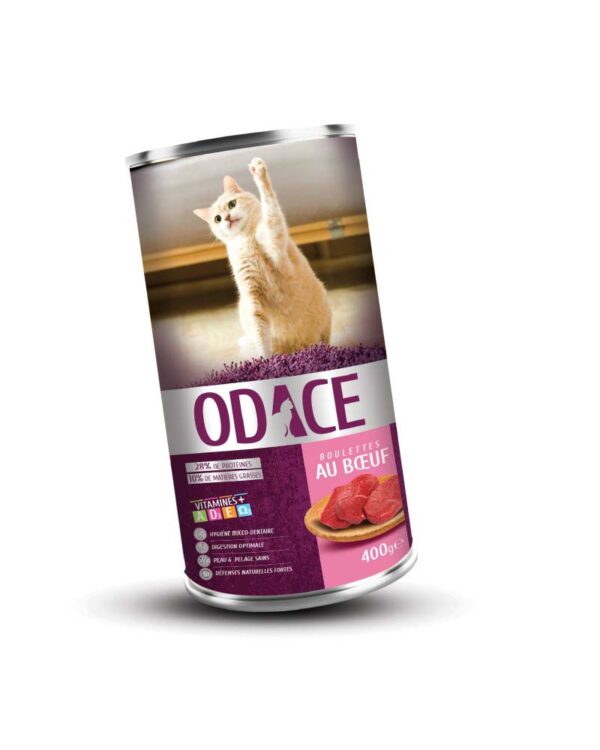 ODACE : Boulettes au bœuf chats adultes