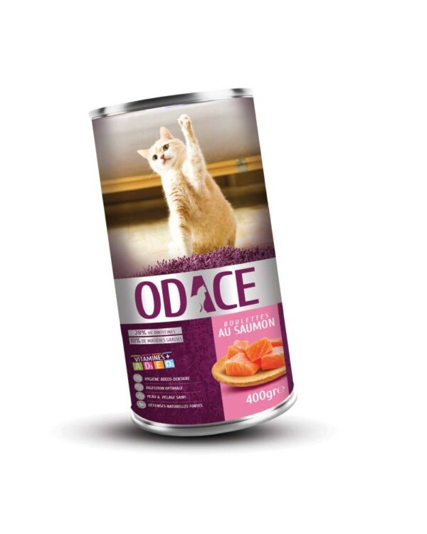 ODACE : Boulettes au saumon chats adultes