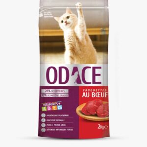ODACE : Croquettes bœuf chats adultes