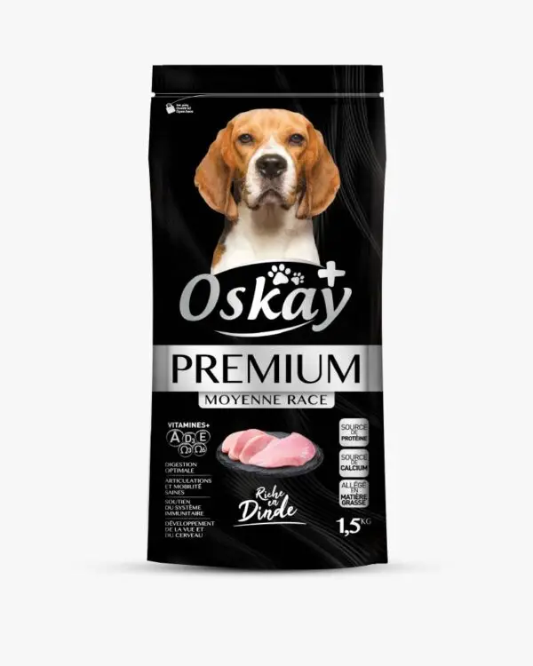 Oskay+ : Croquettes chiens race moyenne