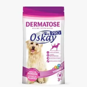 Oskay pro croquettes au volaille pour chiens dermatose