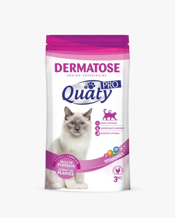 Quaty pro croquettes au volaille pour chats dermatose