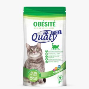 Quaty pro croquettes au volaille pour chats obésité