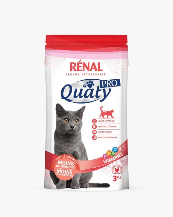 Quaty pro croquettes au volaille pour chats rénale