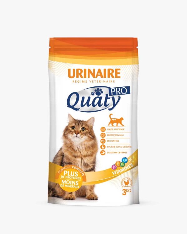 Quaty pro croquettes au volaille pour chats urinaire